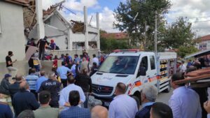 YOZGAT (AA) – Yozgat'ın Yerköy ilçesinde doğal gaz patlaması sonucu