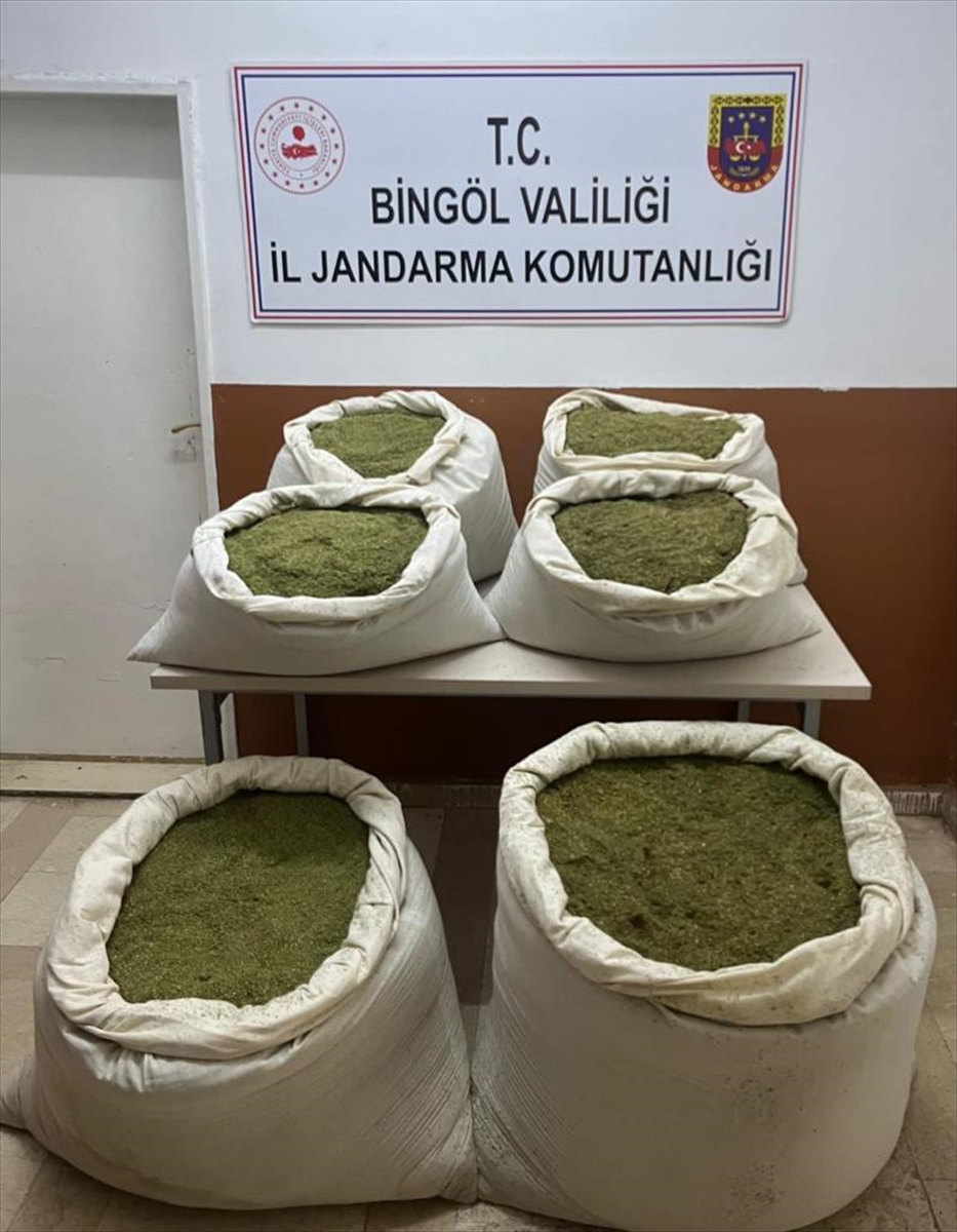 Bingöl'de 166 kilogram esrar ele geçirildi