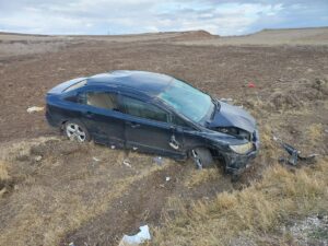 ÇORUM (AA) – Çorum'da takla atan otomobilde yaralanan 3'ü çocuk