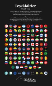 - "İstiklal Caddesi'nde gerçekleştirilen terör saldırısına tepki gösteren, acımızı paylaşan,