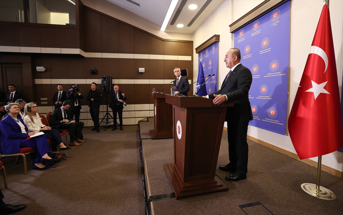 Dışişleri Bakanı Çavuşoğlu, NATO Genel Sekreteri Stoltenberg'le ortak basın toplantısında konuştu: (1)