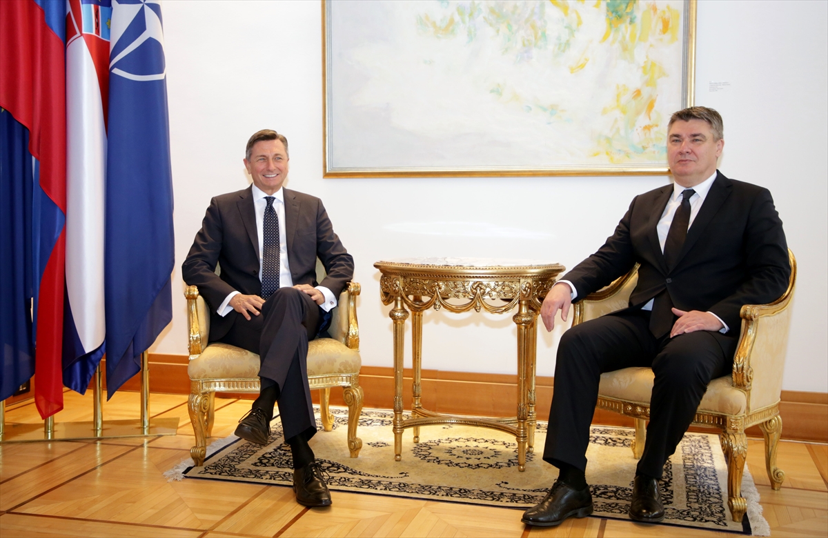 Hırvatistan Cumhurbaşkanı Milanovic, Slovenyalı mevkidaşı Pahor ile görüştü
