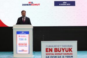SİİRT (AA) – Cumhuriyet tarihinin en büyük sosyal konut hamlesi