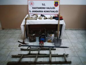 KASTAMONU (AA) – Kastamonu'nun Taşköprü ilçesinde ikinci kez kaçak kazı