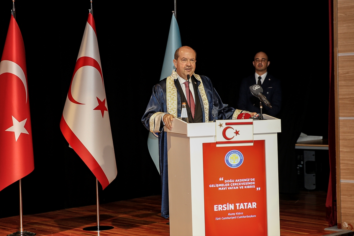 KKTC Cumhurbaşkanı Tatar, Diyarbakır'da “Mavi Vatan ve Kıbrıs” konferansına katıldı