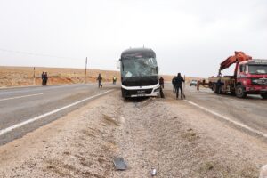 SİVAS (AA) – Sivas'ın Gürün ilçesinde otobüsün devrilmesi sonucu, 2