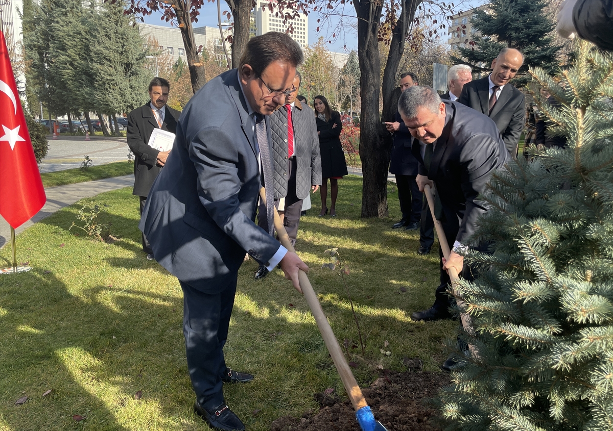 Türkiye-Pakistan ilişkilerinin 75. yıl dönümünde Dışişleri Bakanlığı bahçesine ağaç dikildi