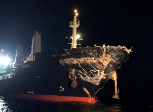 İSTANBUL (AA) – Ahırkapı açıklarında çarpışan konteyner gemisi ile kuru