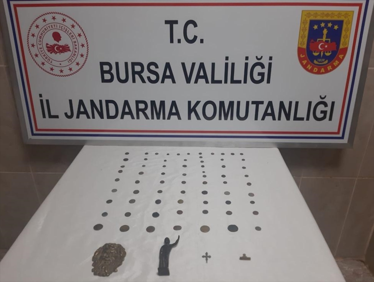 Bursa'da tarihi eser operasyonunda 2 şüpheli yakalandı