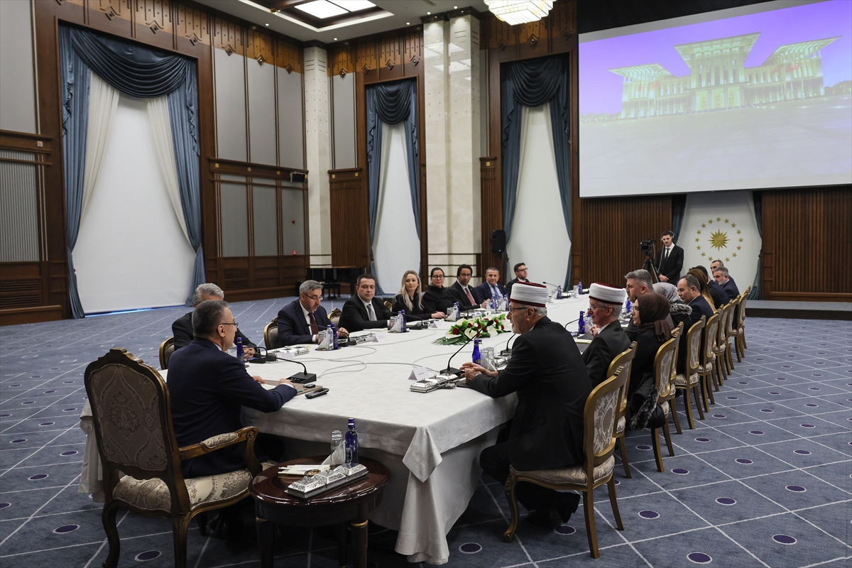 Cumhurbaşkanı Yardımcısı Oktay, Batı Trakya Türk Azınlığı Danışma Kurulu üyelerini kabul etti: