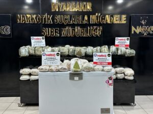 DİYARBAKIR (AA) – Diyarbakır'da bir kargo firması üzerinden gönderilmek üzere