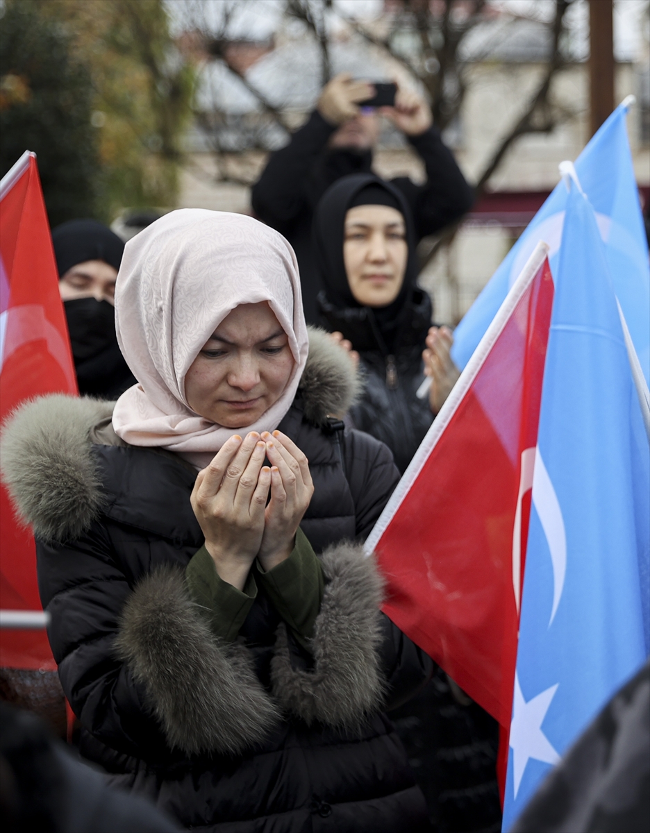 İstanbul'da, Çin'in Sincan Uygur Özerk Bölgesi'nde uyguladığı politikalar protesto edildi