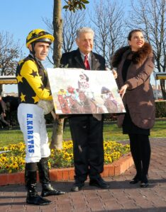 ANKARA (AA) – Jokey Halis Karataş, Aslan Luigi isimli safkanla