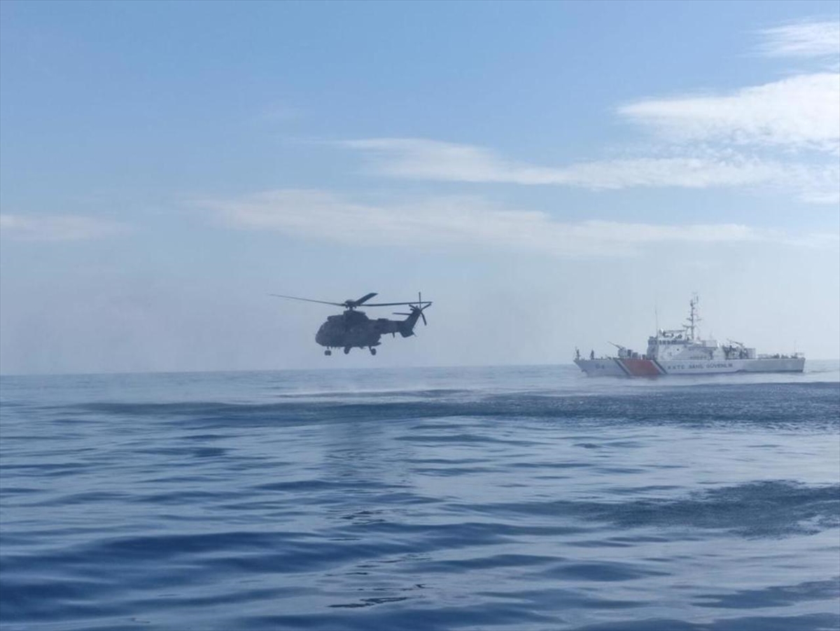 KKTC Güvenlik Kuvvetleri Komutanlığı, Akdeniz'de arama kurtarma eğitimleri icra etti