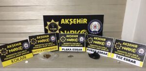 KONYA (AA) – Konya'nın Akşehir ilçesinde düzenlenen operasyonda gözaltına alınan