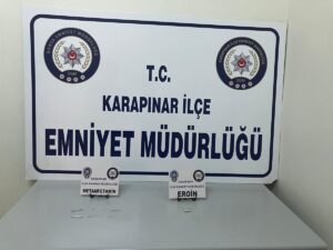 KONYA (AA) – Konya'nın Karapınar ilçesinde uyuşturucu ticareti yaptıkları iddiasıyla