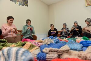 KASTAMONU (AA) – Kastamonu'nun Taşköprü ilçesindeki kadın kooperatifi üyeleri ile