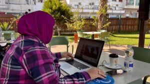 TRABLUS (AA) – AYDOĞAN KALABALIK – Libyalı kadın gazeteciler, "Arap