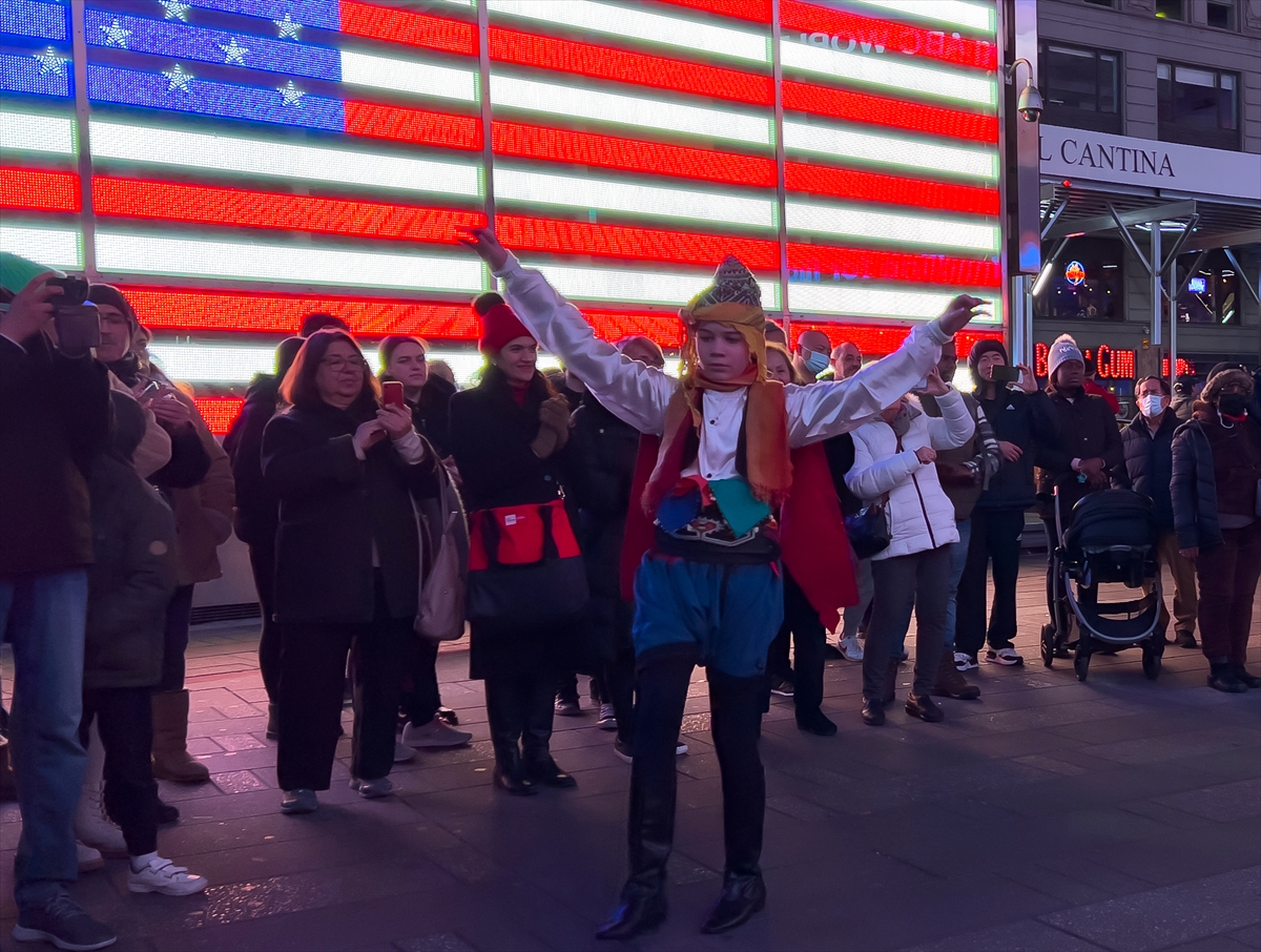 New York’un Times Meydanı’nda Dünya Türk Kahvesi Günü kutlandı