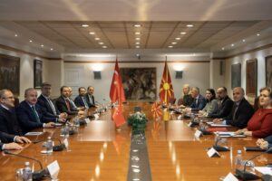 ÜSKÜP (AA) – TBMM Başkanı Mustafa Şentop, Kuzey Makedonya'daki resmi