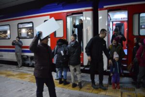 ERZURUM (AA) – Sezonun ilk seferine başlayan "Turistik Doğu Ekspresi",