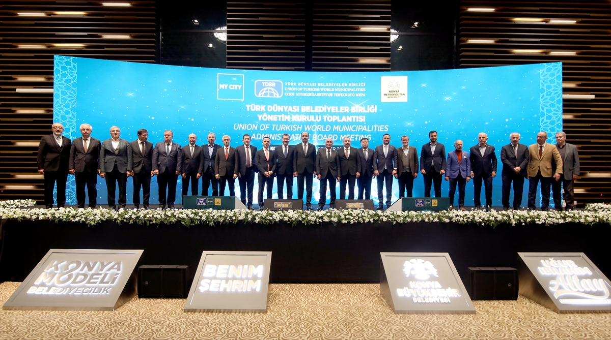 Türk Dünyası Belediyeler Birliği Yönetim Kurulu Toplantısı Konya'da yapıldı