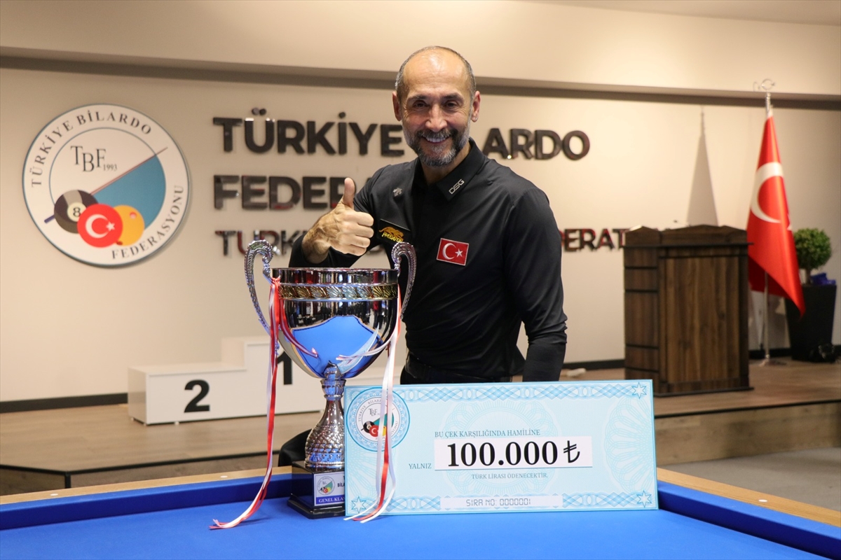 Türkiye 3 Bant Bilardo şampiyonu Semih Saygıner oldu