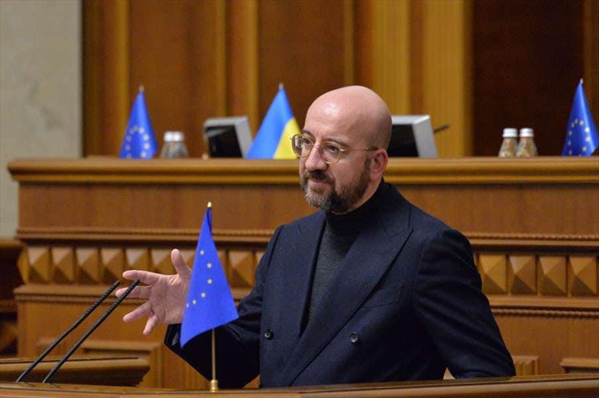 AB Konseyi Başkanı Michel, Ukrayna Parlamentosu'nda konuştu