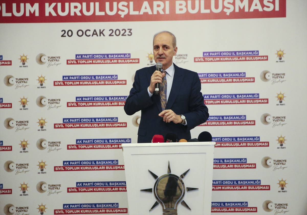 AK Parti Genel Başkanvekili Kurtulmuş, Ordu'da STK temsilcileriyle buluştu: