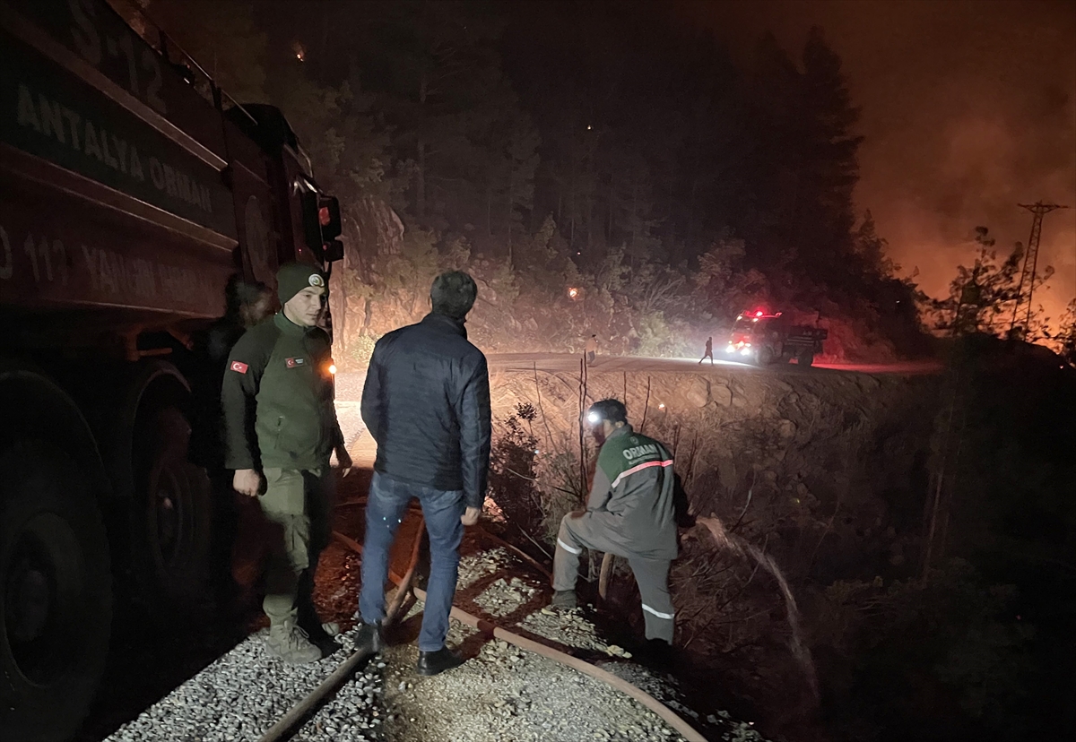 GÜNCELLEME 2- Alanya'da orman yangını başladı