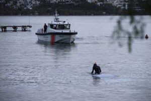 MUĞLA (AA) – Muğla'nın Bodrum ilçesinde denize düşen otomobildeki 1
