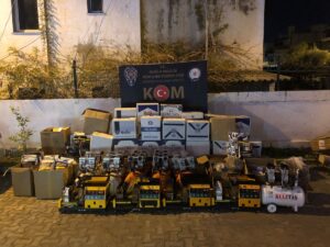 MUĞLA (AA) – Muğla'nın Bodrum ilçesinde düzenlenen kaçakçılık operasyonunda bir