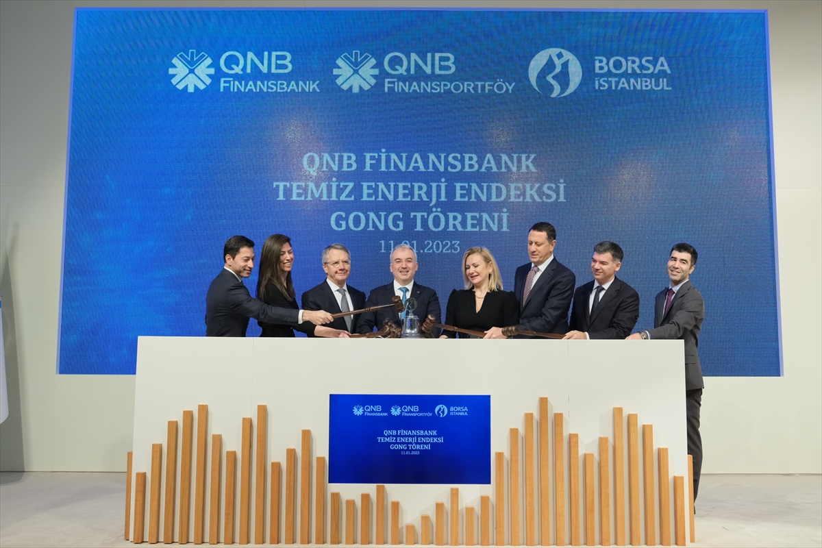 Borsa İstanbul'da gong, QNB Finansbank Temiz Enerji Endeksi için çaldı