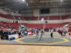 KONYA (AA) – Konya'da düzenlenen Büyükler Türkiye Tekvando Şampiyonası, üçüncü