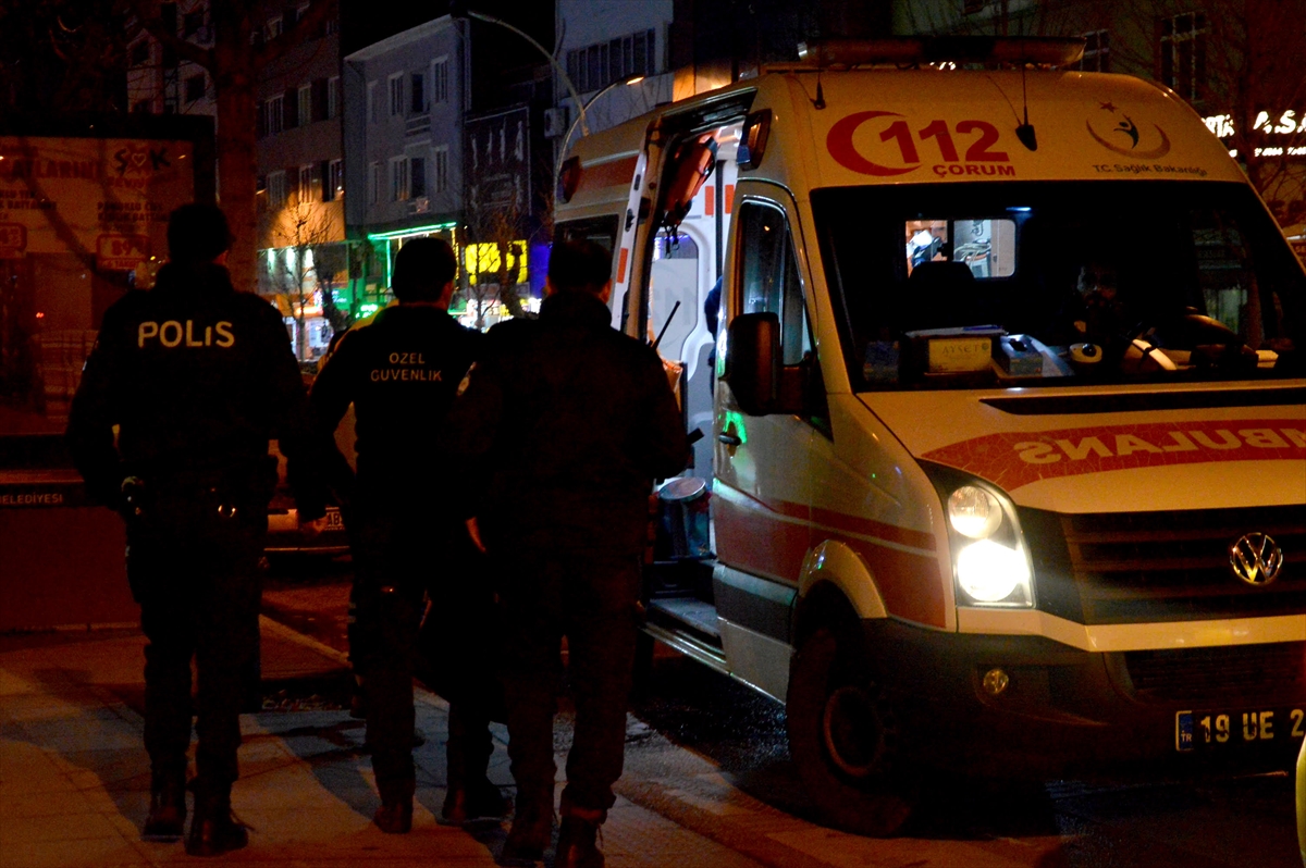 Çorum'da özel güvenlik görevlisi bıçaklı saldırıda yaralandı