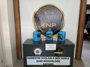 KAYSERİ (AA) – Kayseri'de düzenlenen operasyonda 34 kilo 150 gram