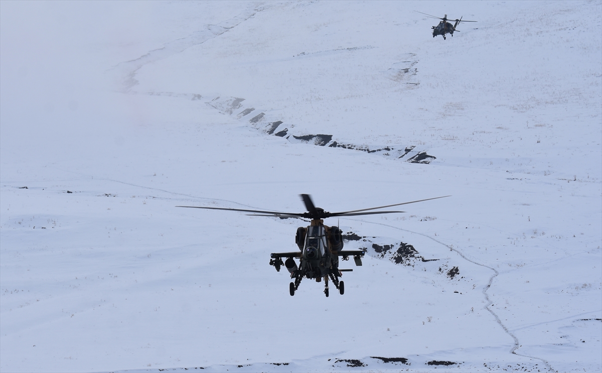 “Kış Tatbikatı-2023” kapsamında helikopter destekli hava operasyonu icra edildi