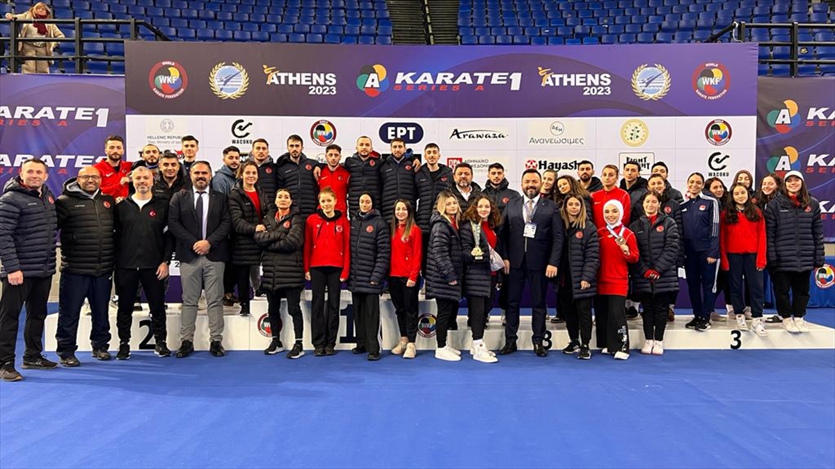Milli karateciler Atina'da 6 bronz madalya kazandı