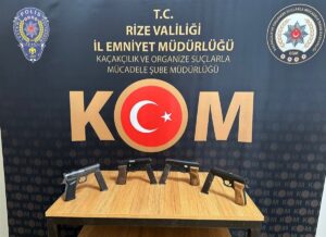 RİZE (AA) – Rize'de, silah kaçakçılığına yönelik operasyonda gözaltına alınan
