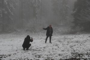 SAKARYA (AA) – Sakarya'nın Kocaali ilçesindeki yüksek bölgelerde kar yağışı