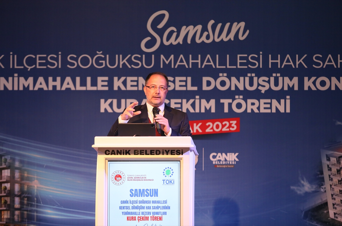 Samsun'da kentsel dönüşüm konutları hak sahiplerine teslim ediliyor