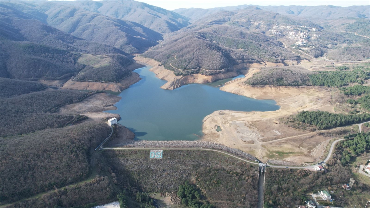 Yalova'nın içme suyu kaynağı Gökçe Barajı'nda su seviyesi yüzde 15'e düştü