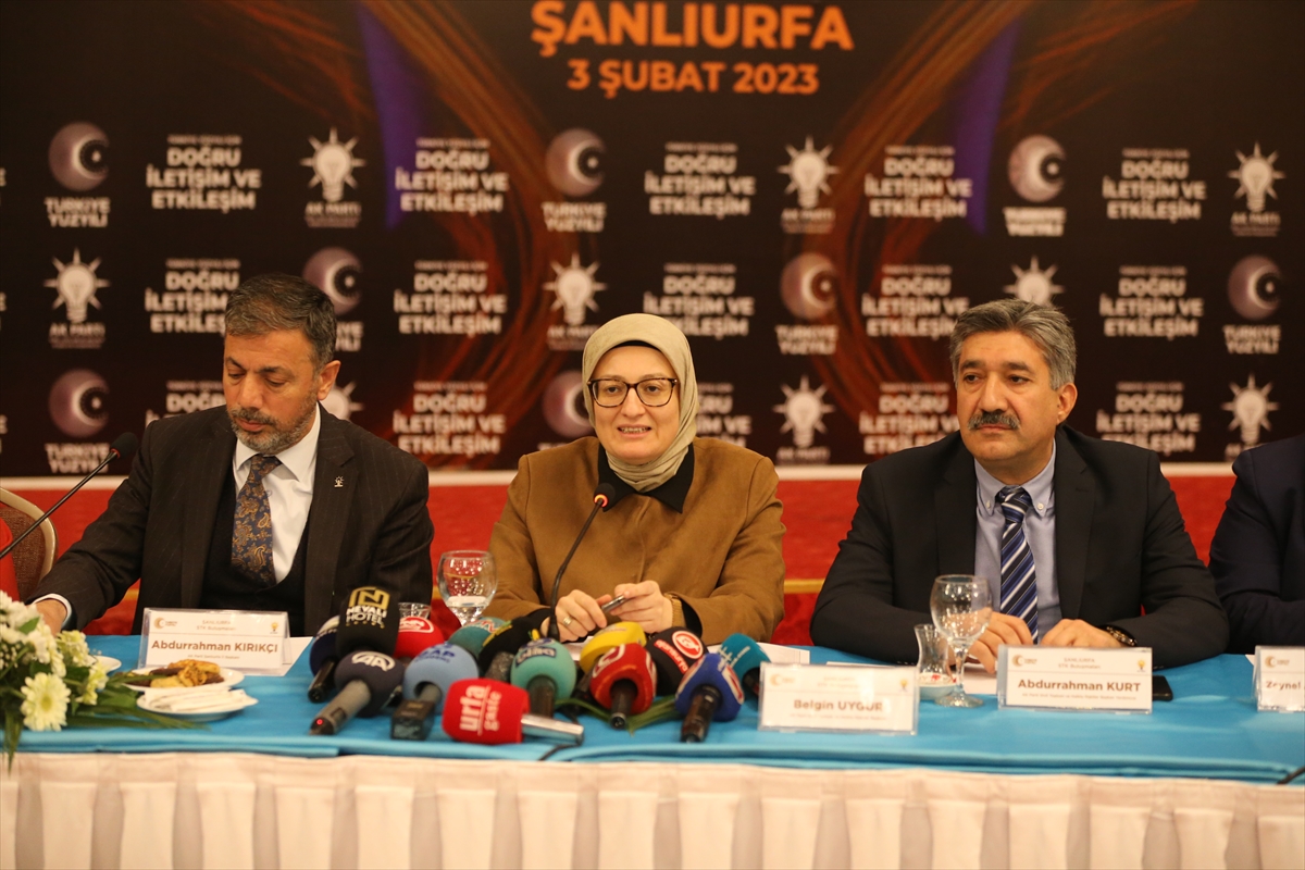 AK Parti Genel Başkan Yardımcısı Belgin Uygur Şanlıurfa'da konuştu: