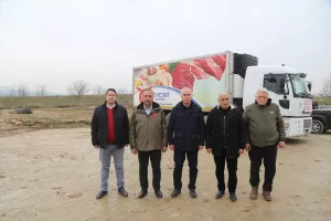 BURSA (AA) – Bursa'da üreticilerce bağışlanarak Yenişehir ilçesinde kesilen 251