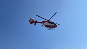 ADIYAMAN (AA) – Adıyaman'ın Kahta ilçesinde rahatsızlanan depremzede, ambulans helikopter