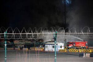 HATAY (AA) – Kahramanmaraş merkezli depremlerin ardından İskenderun Limanı'nda devrilen