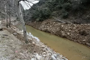 GAZİANTEP (AA) – Gaziantep'in İslahiye ilçesinde, depremin ardından meydana gelen