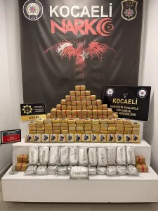 KOCAELİ (AA) – Anadolu Otoyolu'nun Kocaeli kesiminde saman yüklü tırın