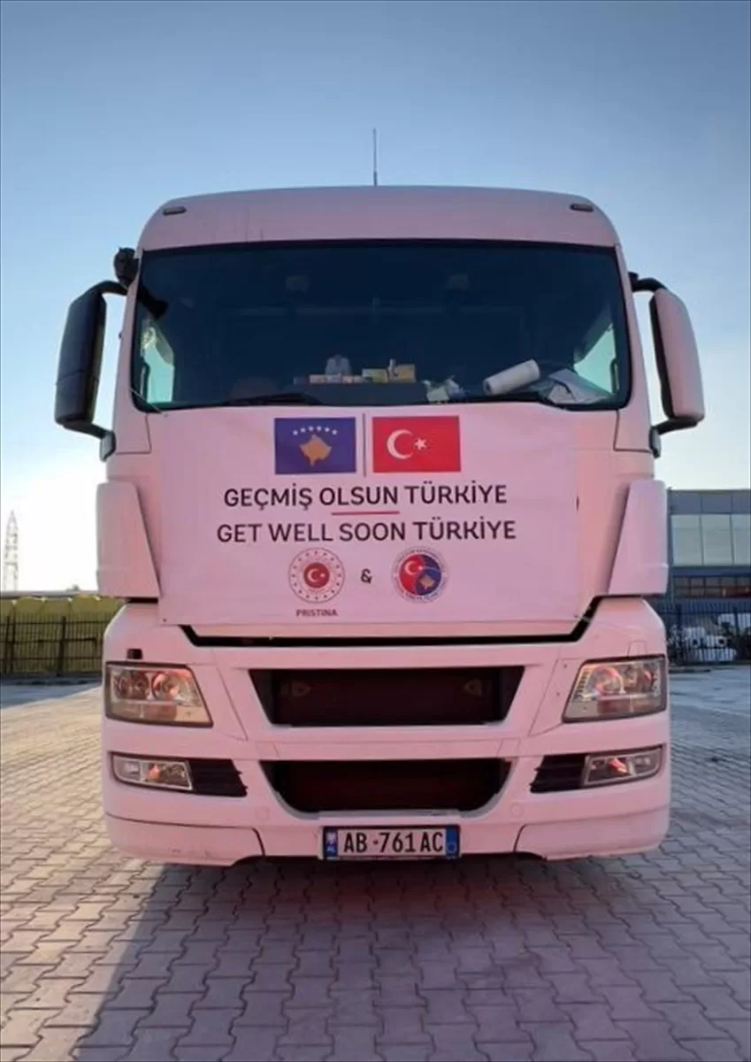 Kosova’nın Türkiye'deki deprem bölgesine yardımları sürüyor