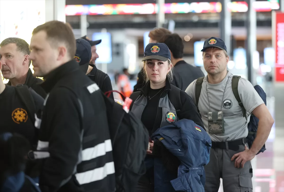 Litvanya arama kurtarma ekibi ülkesine döndü